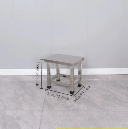 Stainless steel square stool