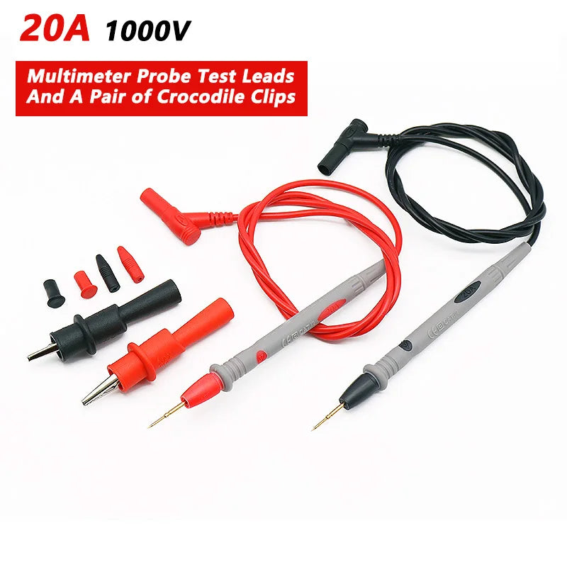 1000V 20A 10A Universal Digital Multimeter Probe Test Leads For Multimeter Feelers Multimeter Wire Cable Pen Tip