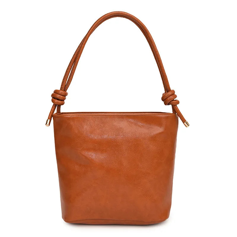 2024 Trendy Shoulder Bag Underarm Bag Large Capacity Bucket Bag Daily Casual Commuting Bag Handbag   Brand Designer Suede Women'