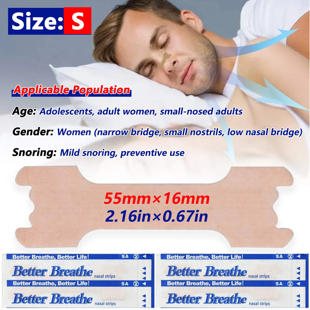10/50/100pcs Breathing Nasal Strips Right Way Stop Snoring Anti Snoring Strips Easier Better Breathe Health Care Sleeping Well