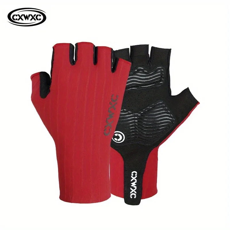 CXWXC Cycling Half Finger Gloves Men Women Breathable Anti-slip Glove Fitness Sport Training Gloves With Extended Wrist Guard