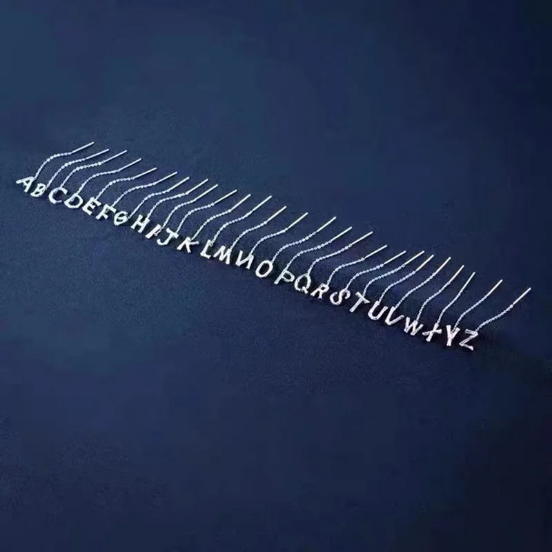 Letters Piercing Earrings Line