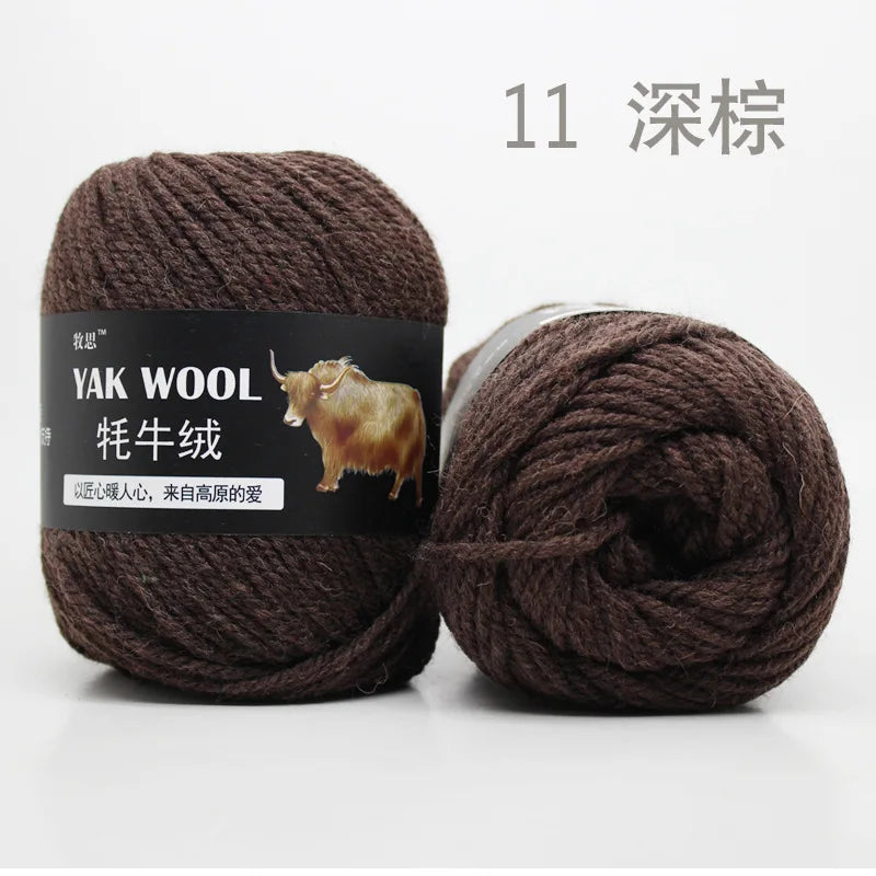 100g Yak wool 3-strand wool thread hand-woven medium and thick sweater jacket crocheted scarf wool