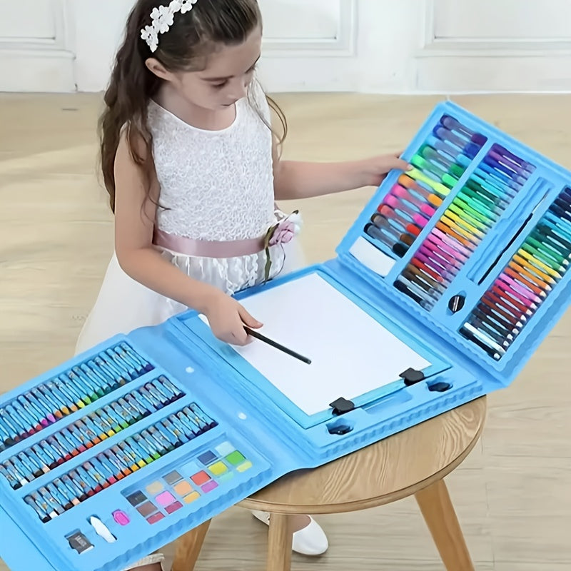 228pcs Extra Large All-in-One Art Supplies Set with Drawing Board